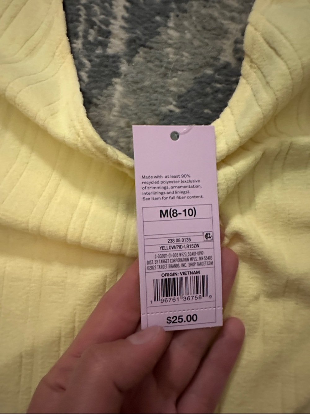 Yellow Halter Ribbed Cover Up. - Picture 2 of 3
